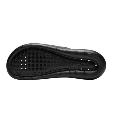 Mens Victori One Swoosh Sliders Black White Nike