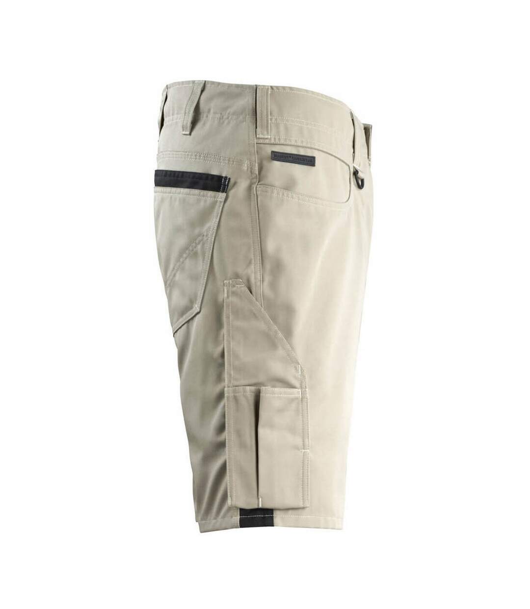 Mens Unique Stuttgart Work Shorts Light Khaki Black Mascot-4