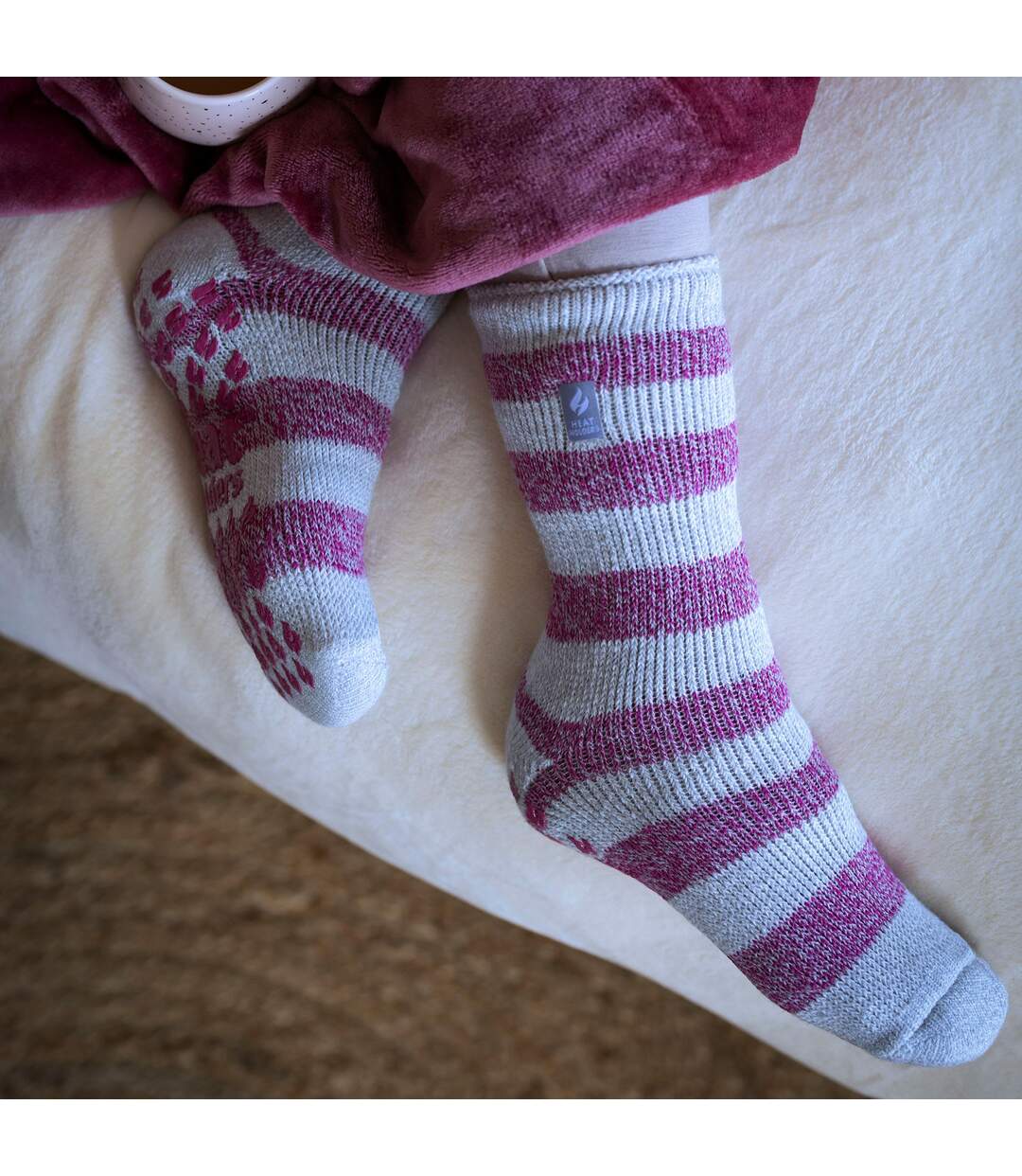 Heat Holders - Femme Fantaisie Chaussettes Antidérapantes Thermiques Chaudes-3