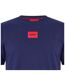 Mens Diragolino Chest Logo T-shirt Navy Hugo-3
