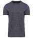 T-shirt manches courtes vintage - KV2106 - bleu nuit chiné - homme
