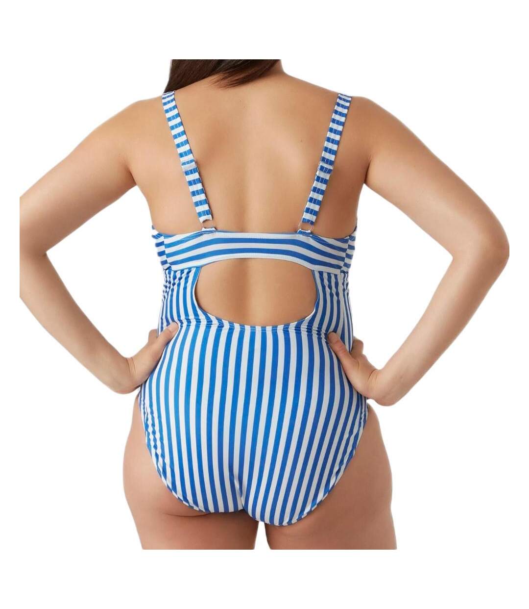 Maillot de bain de Grossesse Blanc/Bleu Femme Mamalicious Zaga - L-2