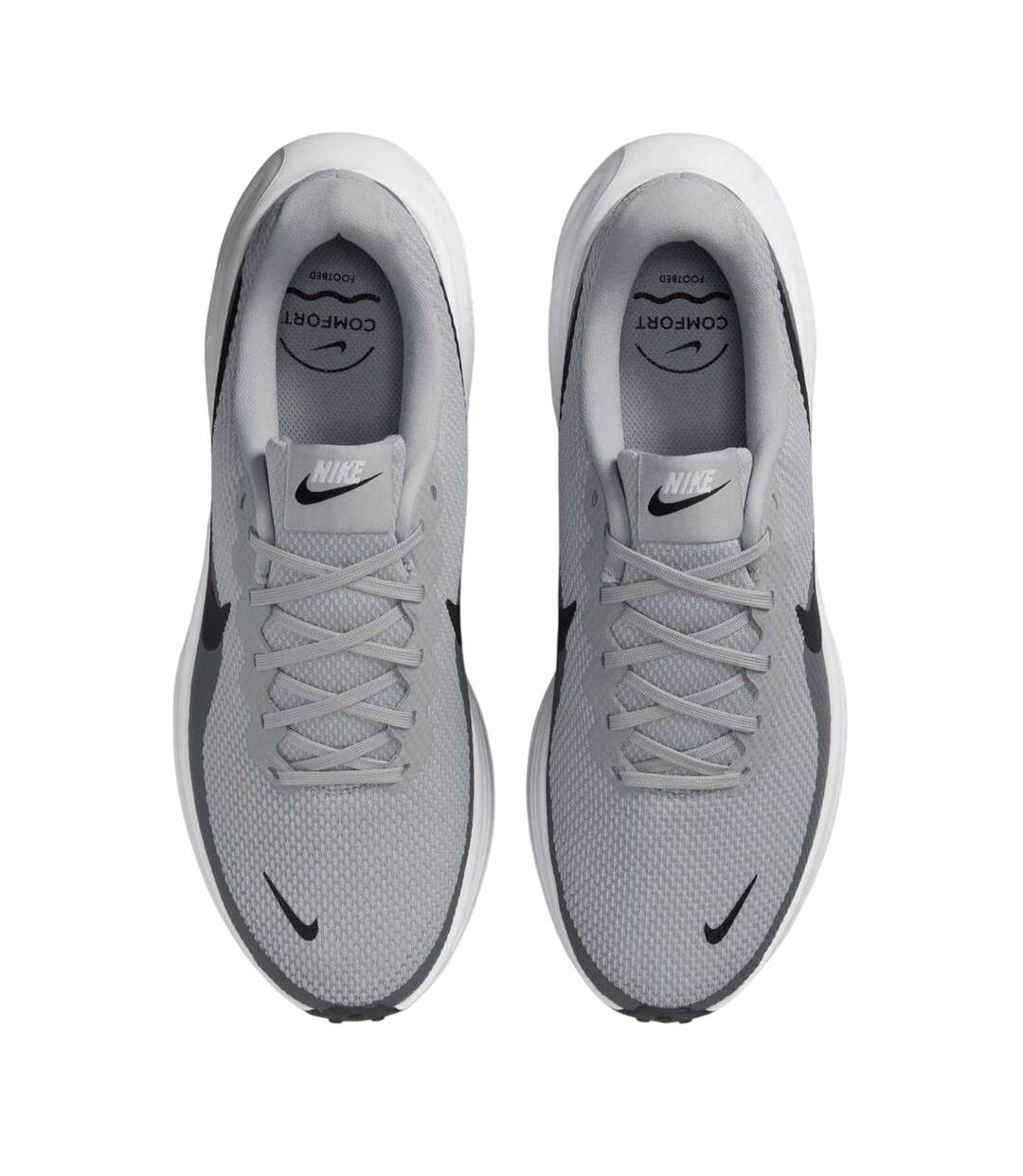 Mens Revolution 7 Trainers Grey White Nike-3
