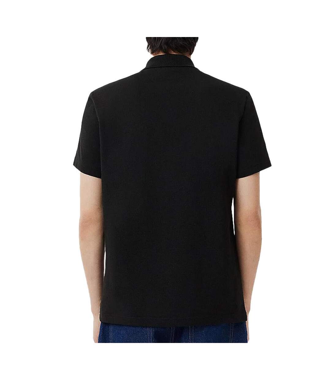 Polo noir homme lacoste mela - l-2