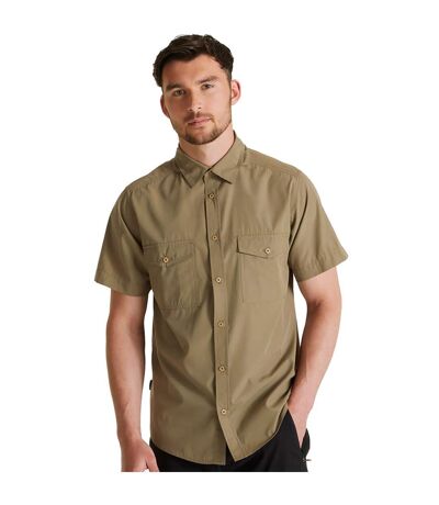 Mens Expert Kiwi Short-sleeved Shirt Pebble Craghoppers