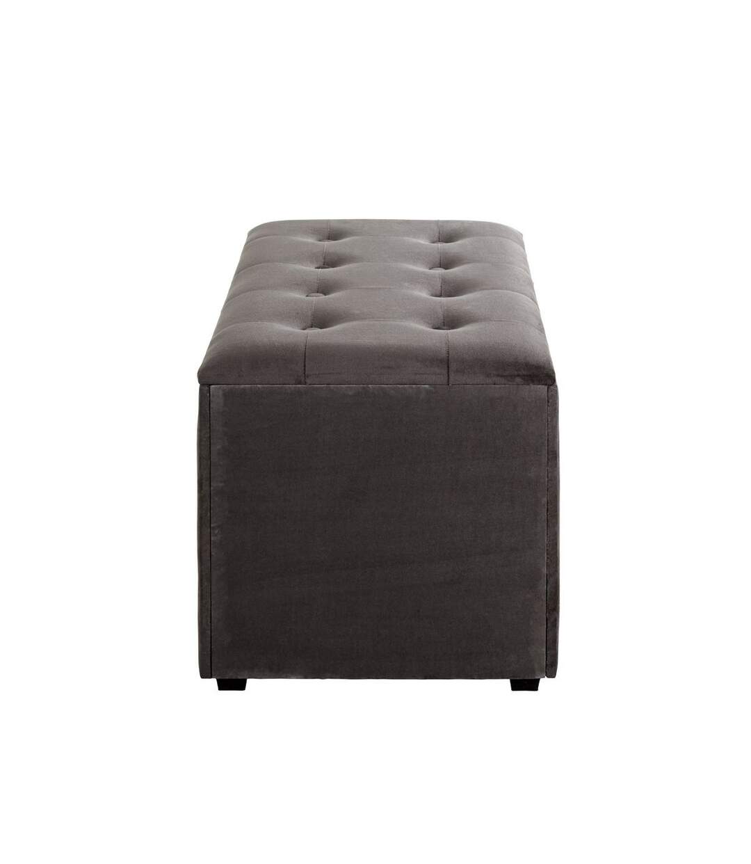 Coffret de Rangement Velours Idaya 65cm Anthracite-3