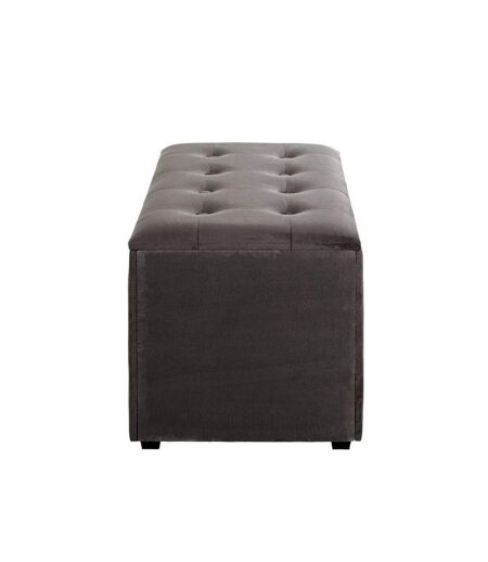 Coffret de Rangement Velours Idaya 65cm Anthracite