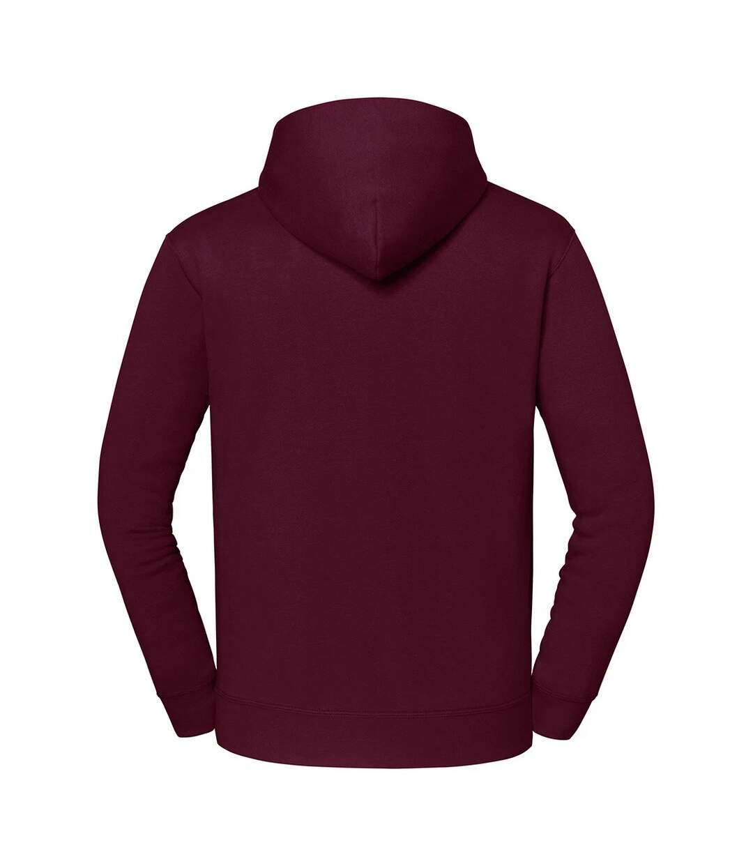 Mens Iconic Premium Hoodie Burgundy Fruit Of The Loom-2