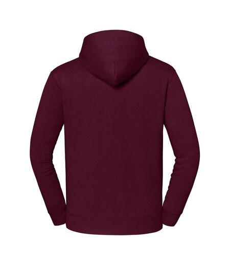 Mens Iconic Premium Hoodie Burgundy Fruit Of The Loom