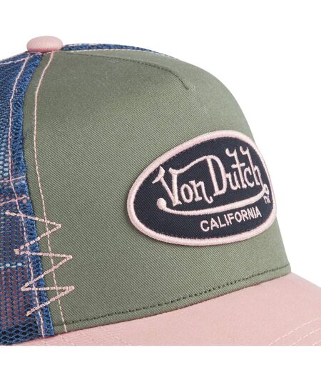 Casquette trucker avec filet effet usé et patch brodé Used Vondutch