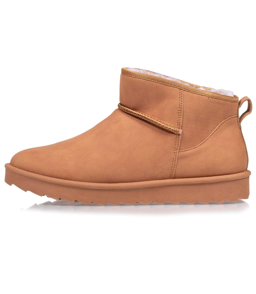 Isotoner Bottines femme chaudes, légères, confortables et modernes, effet nubuck-3
