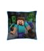 Minecraft - Coussin (Gris / Bleu / Vert) (40 cm x 40 cm) - UTAG2412