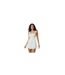 Robe Courte Motif/style Imprimé Intégral Femme Blanc Bleu Jack Wills-1