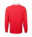 Front Row Mens Premium Long Sleeve Rugby Shirt/Top (Red)