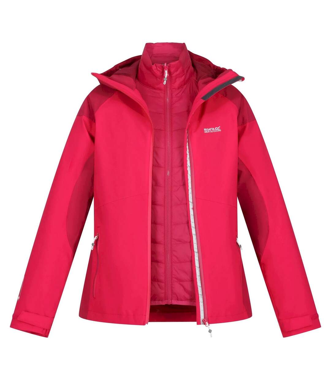 Veste imperméable wentwood femme rose fluo / rose foncé Regatta-1