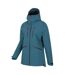 Womens/ladies Tempest Waterproof 3 Layer Ski Jacket Teal Mountain Warehouse-3