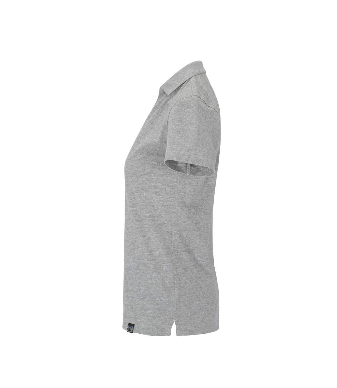 Polo Femme Gris Chiné Cottover-3