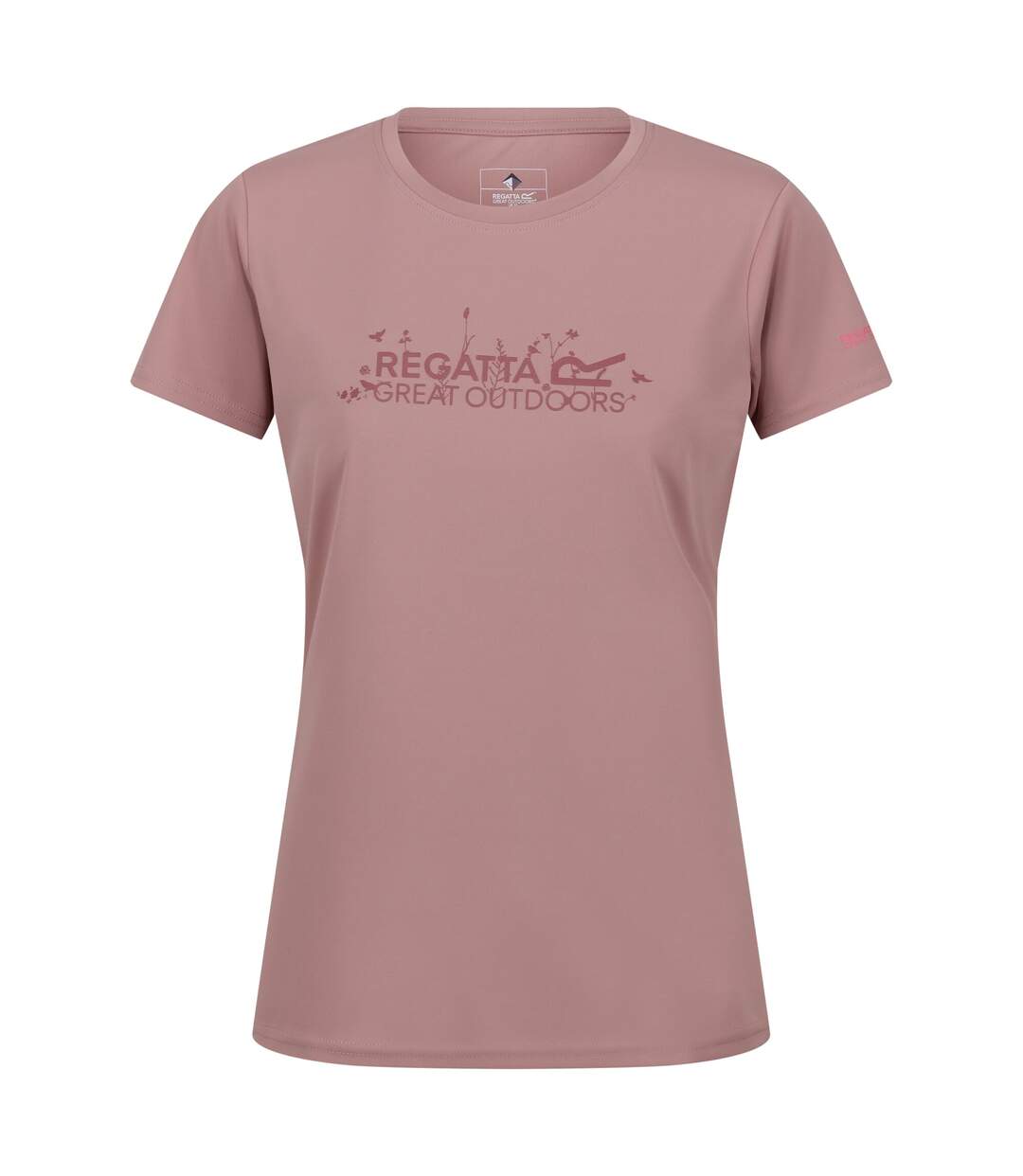 Womens/ladies fingal vii logo t-shirt dusky rose Regatta