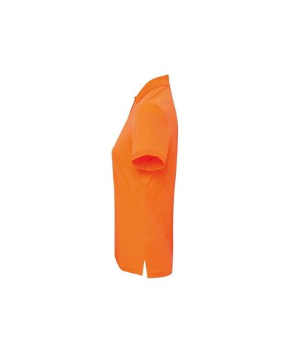 Premier - Polo COOLCHECKER - Femme (Orange néon) - UTPC5614