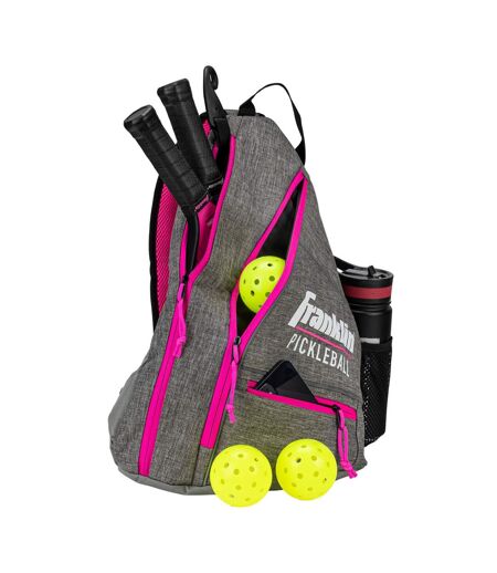 Logo pickleball sling backpack one size grey/pink Franklin
