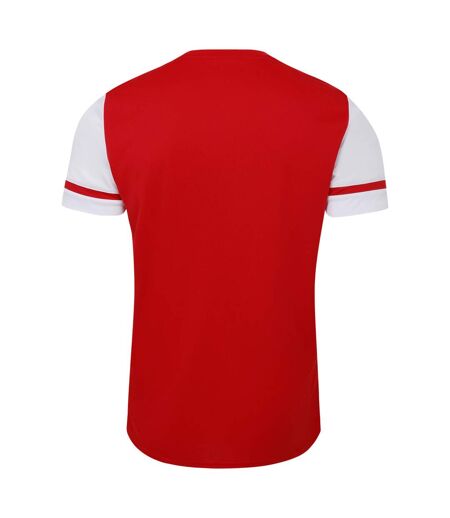 Mens cavelle jersey t-shirt vermillion/brilliant white Umbro