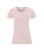 T-shirt iconic femme rose pâle Fruit of the Loom-1