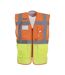 Mens executive mesh hi-vis vest orange/yellow Yoko