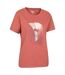 Womens/ladies waterfall relaxed fit t-shirt rust Mountain Warehouse-3