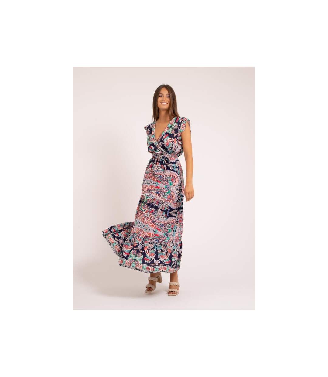 Robe longue motifs ILANIT - Dona X Lisa-4