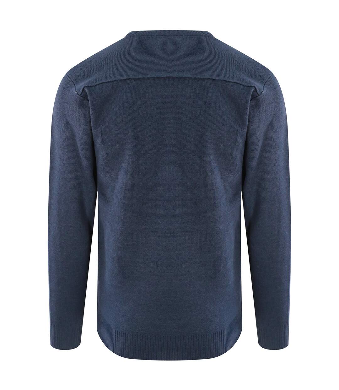 Mens acrylic v neck sweatshirt navy PRO RTX