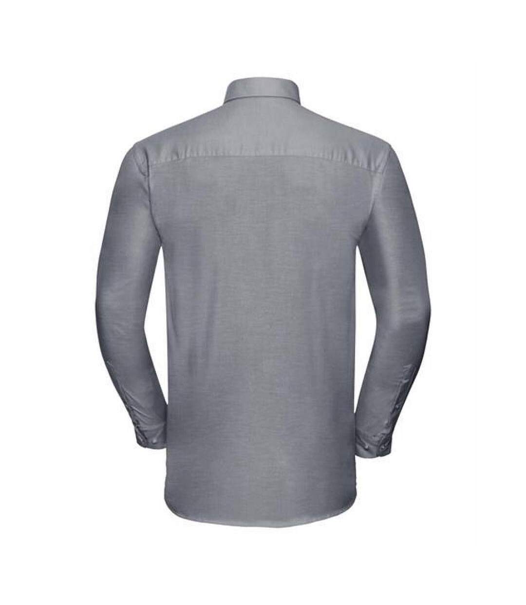 Chemise Manches Longues Homme Gris Russell-2