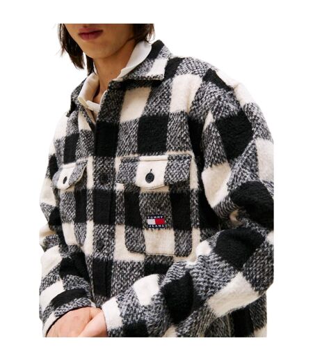 Surchemise Motif/style Motif Écossais À Carreaux Homme Rouge Noir Tommy Jeans
