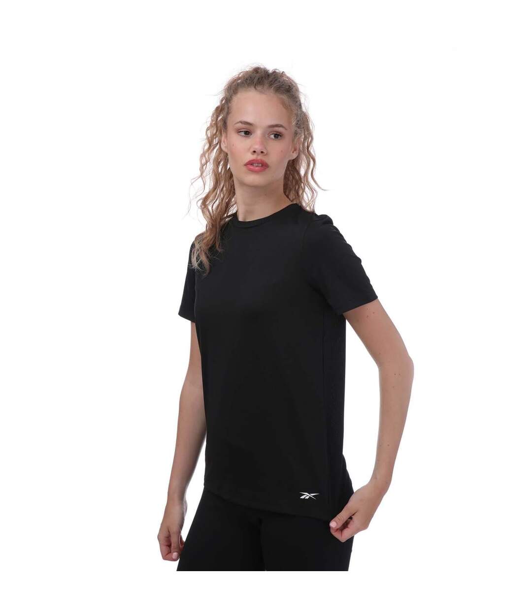 Womens/ladies workout ready speedwick t-shirt black Reebok-1