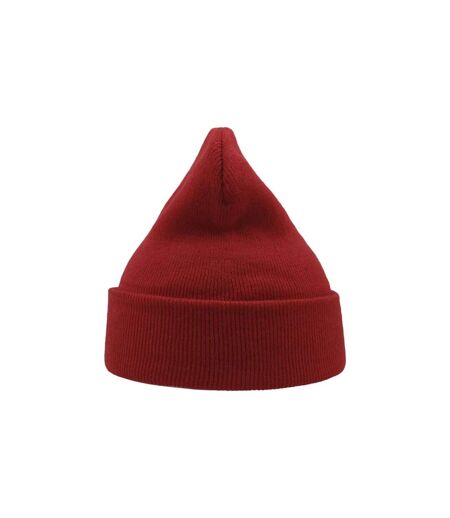 Bonnet Avec Revers Wind Mixte Rouge Atlantis
