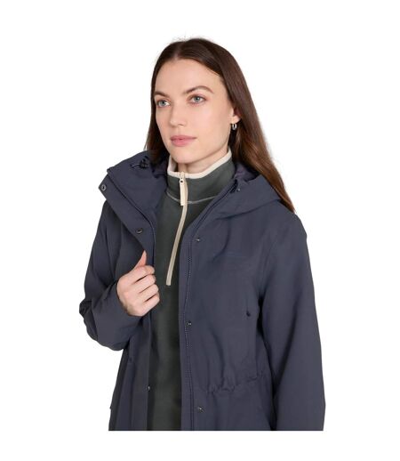 Womens/ladies Harbour Waterproof Parka Charcoal Mountain Warehouse