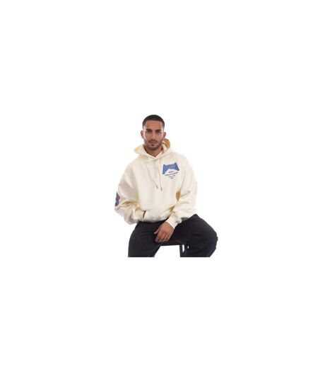 Mens Oakland Relaxed Fit Hoodie Ecru Avirex