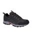Mens Auckland Lite Suede Walking Shoes Graphite Grey Dark Red Hi-Tec-1