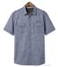 Chemisettes manches courtes CHALLENGER B3132A en coton texturé : le style baroudeur chic au confort absolu-2