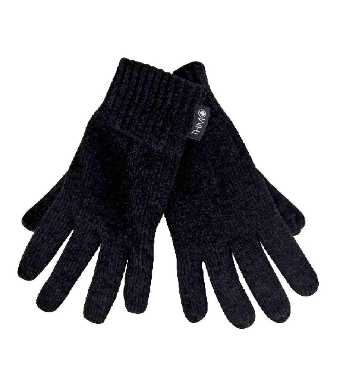 Ladies Outdoor Chenille 3M Fleece Lined Thinsulate Winter Gloves-2