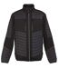 Veste softshell bicolore - RGA563 - gris foncé et noir-1
