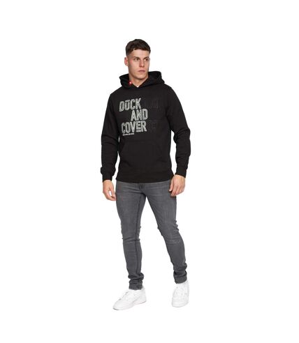 Mens pecklar hoodie black Duck and Cover