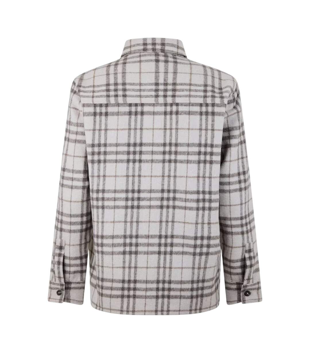 Mens Plaid Long-sleeved Overshirt Brown Check Jack Wills-3