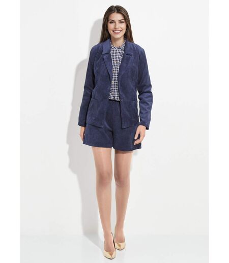 Veste velours grosses cotes, col tailleur