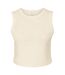 Womens/ladies muscles micro-rib tank top solid natural Bella + Canvas