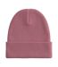 Bonnet Motif/style À Revers Adulte Rose Clair Beechfield-3