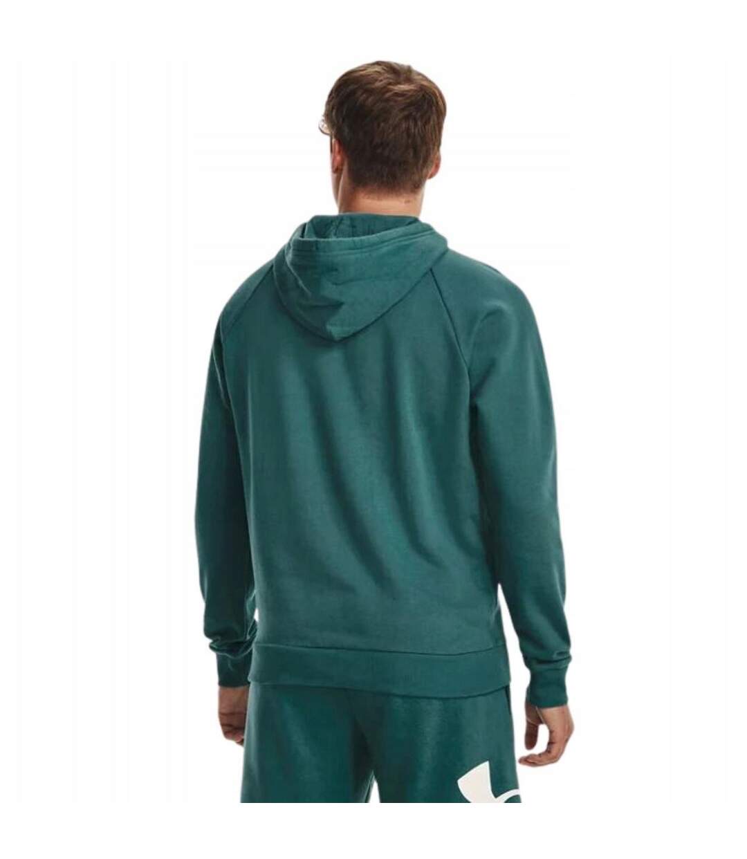 Sweat À Capuche Entraînement Style Gros Logo Rival Homme Vert Under Armour-1