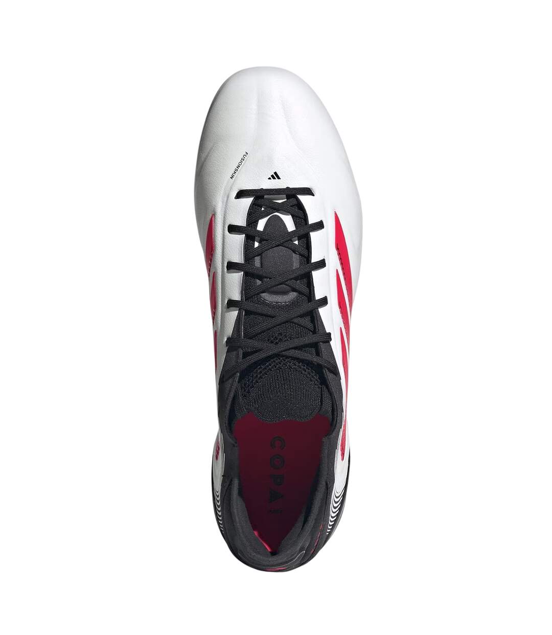 Unisex Adult Copa Pure.3 Leather Soft Ground Football Boots White Red Adidas-4