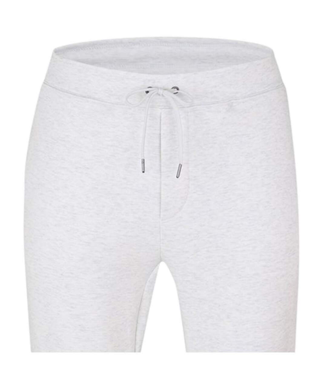 Mens Heather Plain Slim Joggers White Ralph Lauren-4