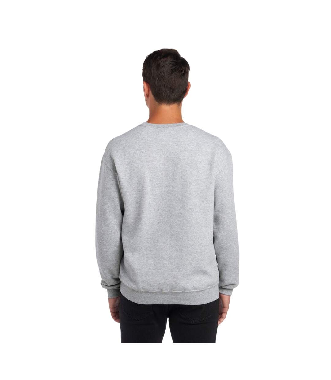 Sweat Adulte Gris Clair Chiné Jerzees-2