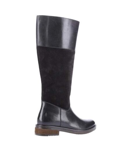 Hush Puppies Womens/Ladies Kitty Leather Knee-High Boots (Black) - UTFS9426